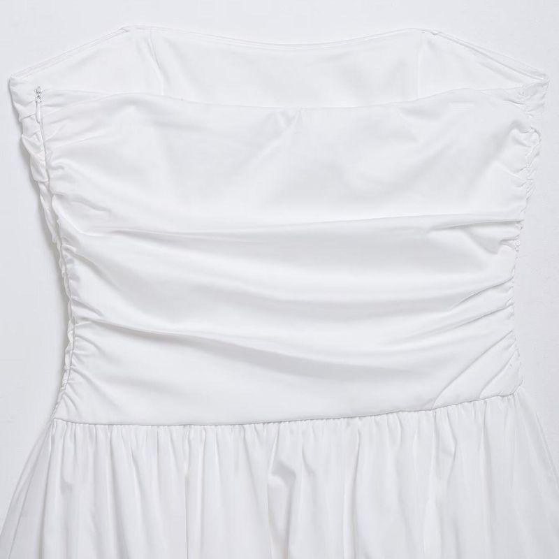 Kaslead New Arrival Women's Clothing Fashion Style Straight Collar off-the-Shoulder Tube Top Tops Skirt 4764018 4764400