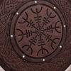 Viking Vegvisir Shield Wall Decor Norse Viking Home Decor Medieval Nordic Shield Gift 60.96 Cm