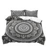 Black And White Mandala 3D Digital Printing Polyester Quilt Cover Two Or Three Pieces Can Be
