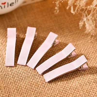 10 STUKS DIY Handgemaakte Haarclips Voor Vrouwen Basis Strikken Haarclips Bedekt Lint Haarspelden Handwerk Haaraccessoires