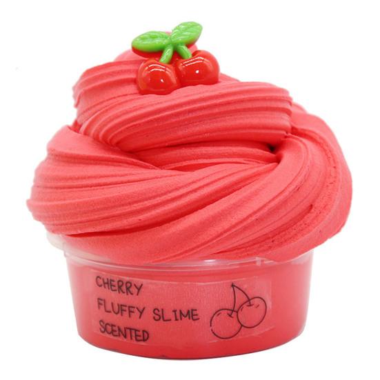 Fluffy Butter Slime Beautiful Comfortable Touch Ideal Gift Stress Relief Fruit Cherry Toy