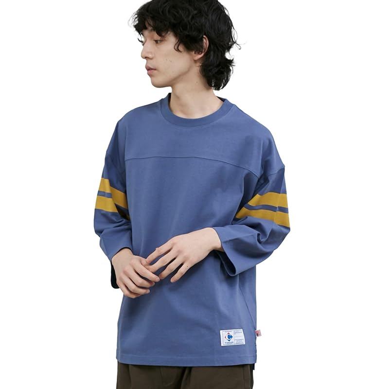 

[Cohen] USA Cotton 3/4 Sleeve Football T-Shirt 75206030479 7130 LT.BLUE(71) S