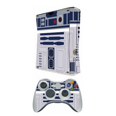 Neues 1 Set Staubdichtes Skin Aufkleber Set für Xbox 360 slim und 2 Controller Skins