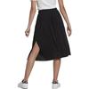 Adidas Originals Adicolor Solid Pleated Elastic Waist Casual Long Skirt Women skirts Black HG1091