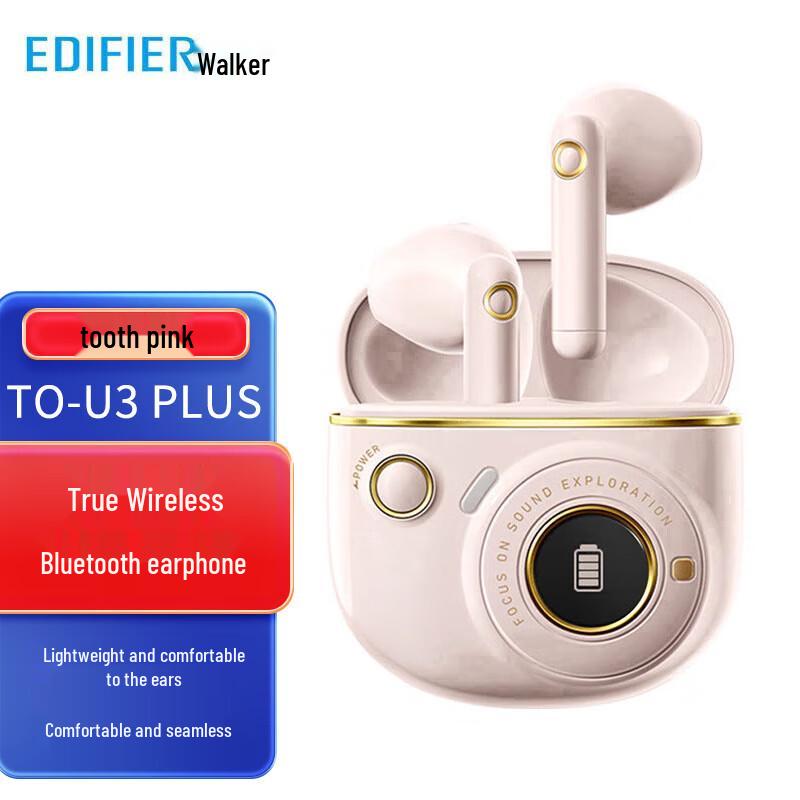 

EDIFIER TO-U3 Plus True Wireless Semi-in-ear Bluetooth Earbuds