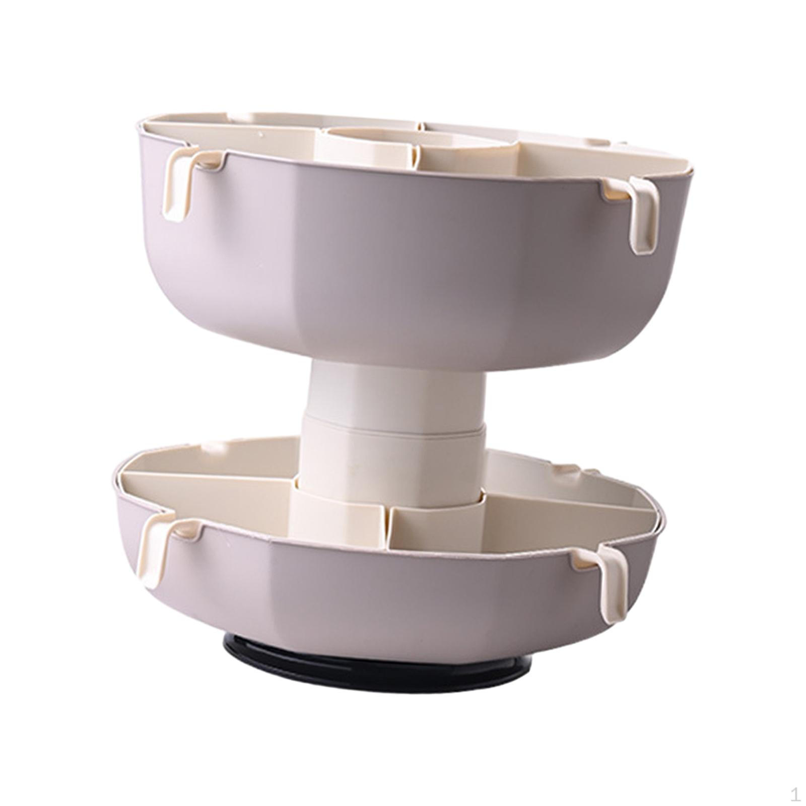 

Дренажная пластина для горшков, вращающаяся корзина для сухофруктов и овощей для пикника, Gray White