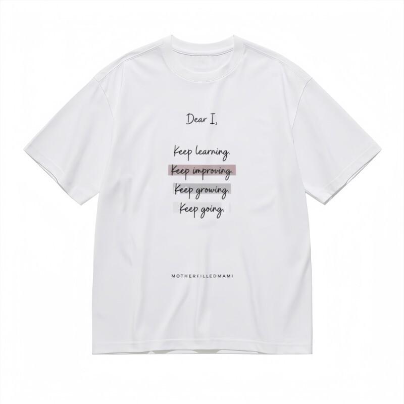 

Men s Trend Classic T-Shirt Handwritten Personal Development Design Tee M