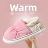 Cotton Slippers for Women, Winter Bag with Added Velvet for Indoor Warmth, Thick Soled Waterproof Down Cotton Shoes for Men, Suitable for Outdoor Wear