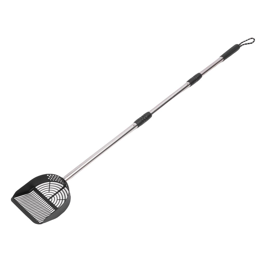 Cat Litter Scoop Detachable Long Handle Stainless Steel Half Round Cat Litter Scooper for Beach Cat