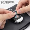5 Stuks Aluminium Metaal Auto Sleutel Embleem Stickers Voor 156 159 147 4C 8C 166 Giulia Giulietta Mito Stelvio Spider GT