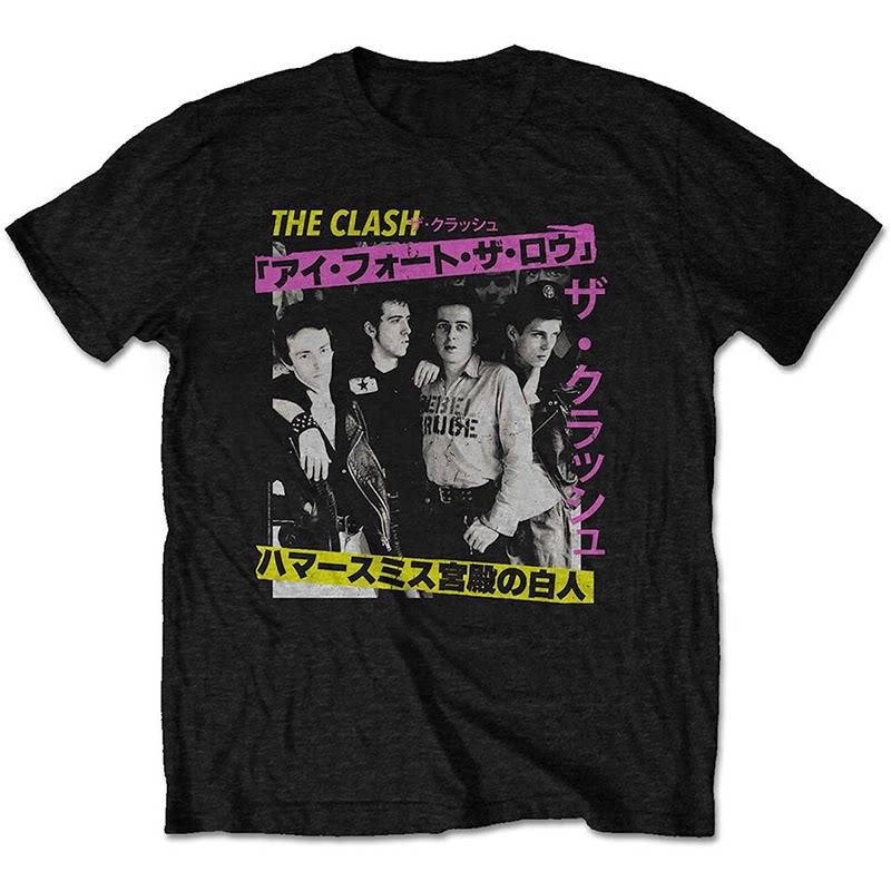 New The Clash Band London Calling Guitarists Guitar Case Rock Band Street Shortsleeved Tshirt