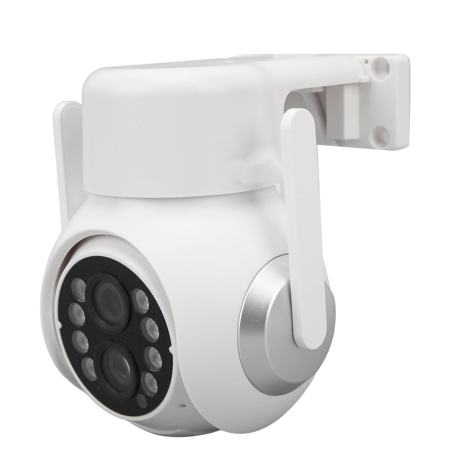 

Бездротова WiFi камера безпеки з PTZ 355 градусів, подвійним об єктивом, 15-кратним зумом, виявленням руху, нічним баченням US Plug