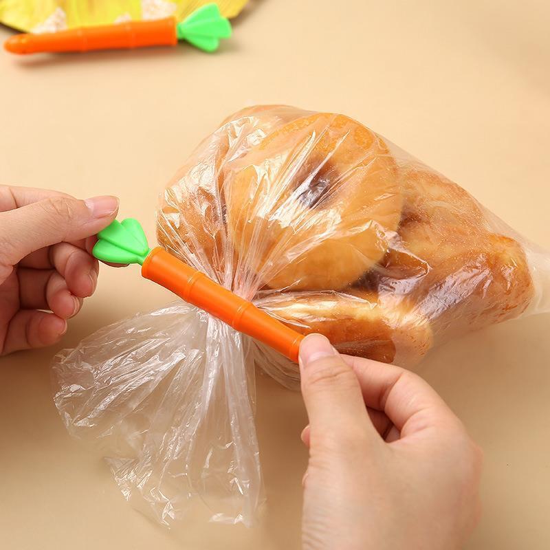 ZISIZ Carrot Magnetic Food Sealing Clips