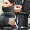 Windproof Winter Fleece-Lined Electric Vehicle Riding Coat