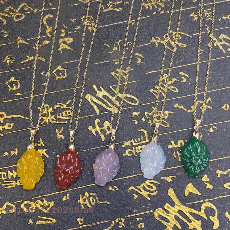 Unisex Chinese Animal Hand-Carved Fox Nine-Tailed Fox Pendant Chain Necklace Men Women Lucky Jewelry Gift 2025 New