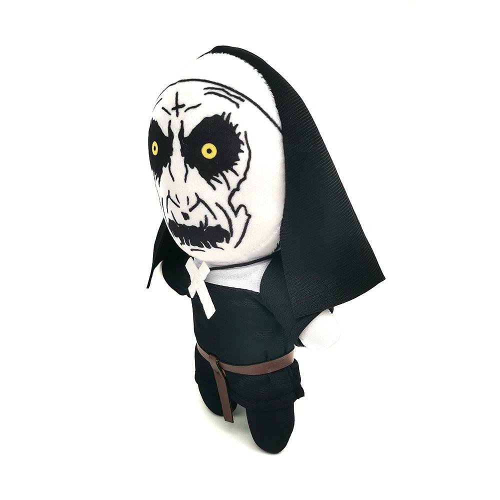 23cm The Nun Valak Plush Toy Moive Role Doll Halloween Stuffed Doll Horror Nun Soft Toys for Boys Girls Birthday Christmas Gifts