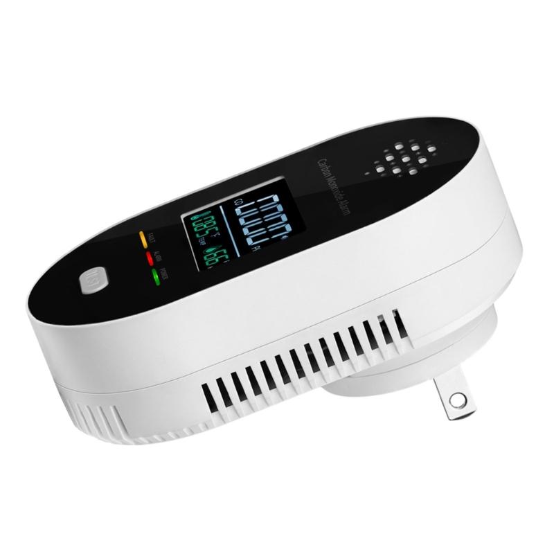 High Sensitivity Carbon Monoxide Alarm Integrated Temperature Moisture Sensors And 85dB Alerts System for Home Office
