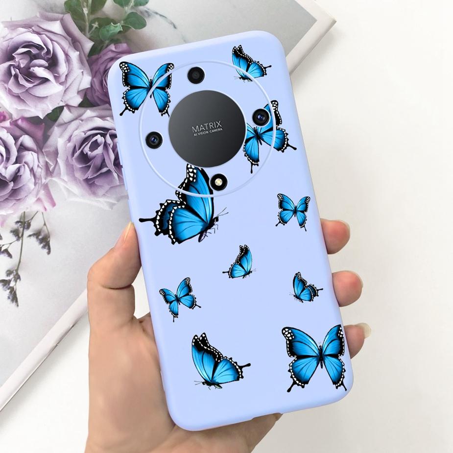 Für Honor Magic6 Lite Hülle Honor X9b Hübsche Mädchen Sonnenblumen Hülle Weiche Silikon Handyhülle Für Honor Magic6 Lite HonorX9b Bumper