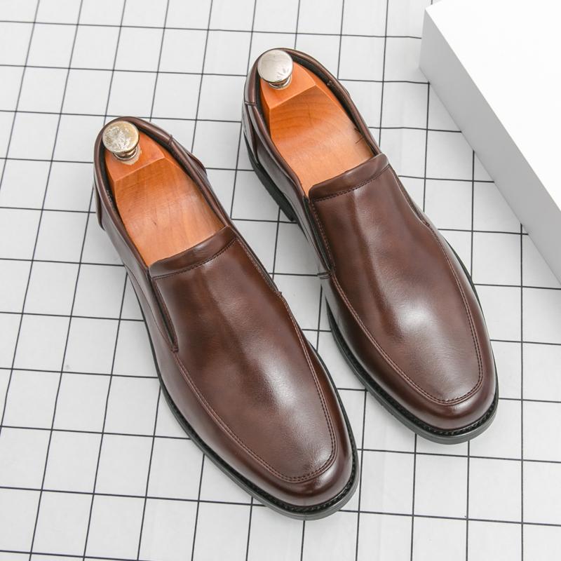 Fashion New Trend Men Leather Loafers Soft Soled Casual Shoes Outdoor Walking Shoes Comfortable Slip on Flats Driving Footwear Moccasins