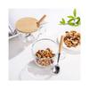 Glass Cup Clear Coffee Mug with Lids Spoon for Breakfast Tea,Milk,Beverage,Oats,yoghurt