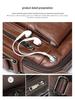 Top Grain Genuine Leather Men's Crossbody Shoulder Bag - Luxury Business & Commute Style
