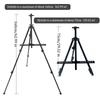 Portable Shrinkable Drawing Board Stand,Metal Easel,Foldable Tripod,Height Adjustable,Art Supplies Sketch Tools,160cm Height