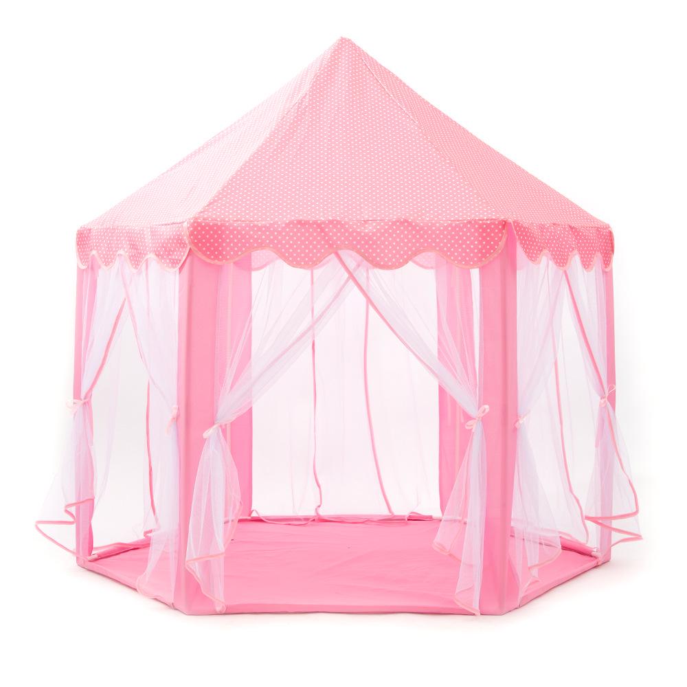 Hexagonal Princess Tent for Kids – Mosquito-Proof, Breathable Castle Playhouse for Indoor Parent-Child Interaction