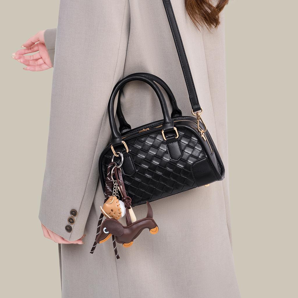 Women'S Bag Niche Woven Pillow Bag Large Capacity Messenger Bag High Sense Boston Handbag