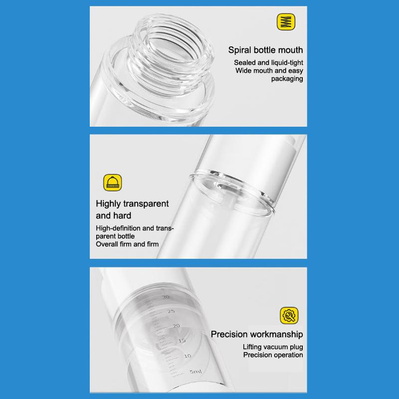 15/30/50Ml As Vacuum Lotion Spray Bottle With Scale Travel Portable Refillable Bottles Liquid Foundation Cosmetics Container