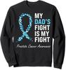 Prostate Cancer Awareness Light Ribbon Dad Survivor Unisex Crewneck Sweatshirt