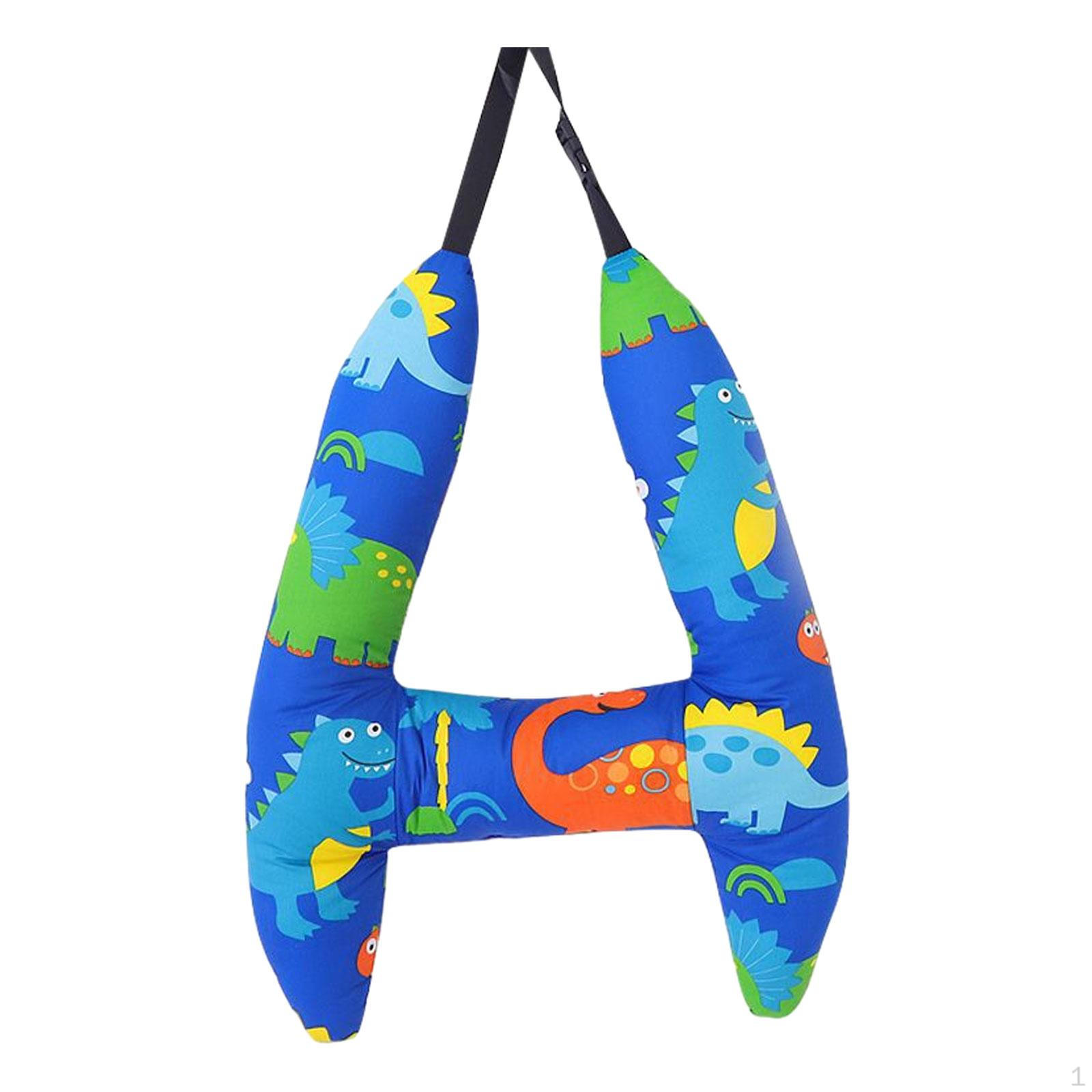 

Car Back Seat Travel Pillow Cushion Sleeping for Long Distance Blue Dinosaur Blue Dinosaur