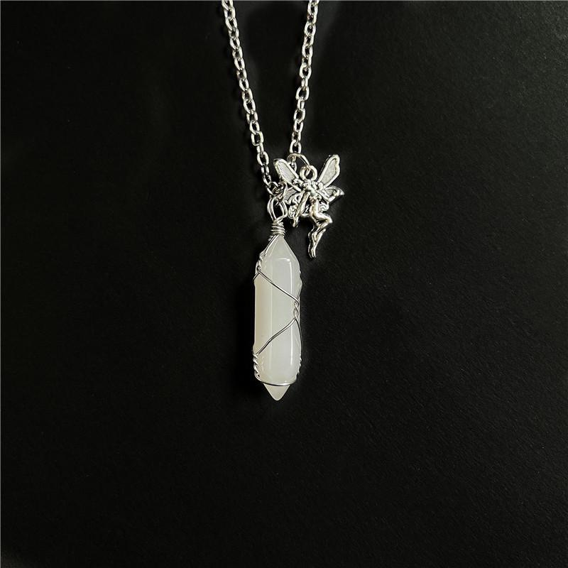 Fashion Fairy Wing Pendant Necklace With Alloy Chain For Women And Men