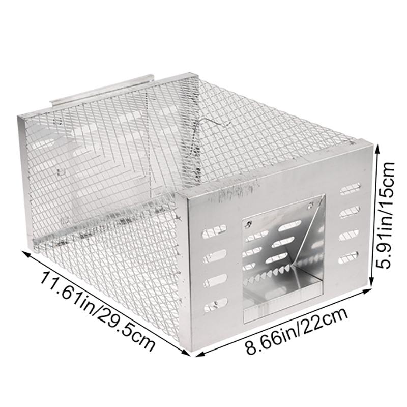 

Автоматическая мышеловка непрерывного цикла Инструмент для дома и сада Артефакт для ловли крыс Безопасная безвредная ловушка Мышеловка Устройство для борьбы с вредителями серебряный