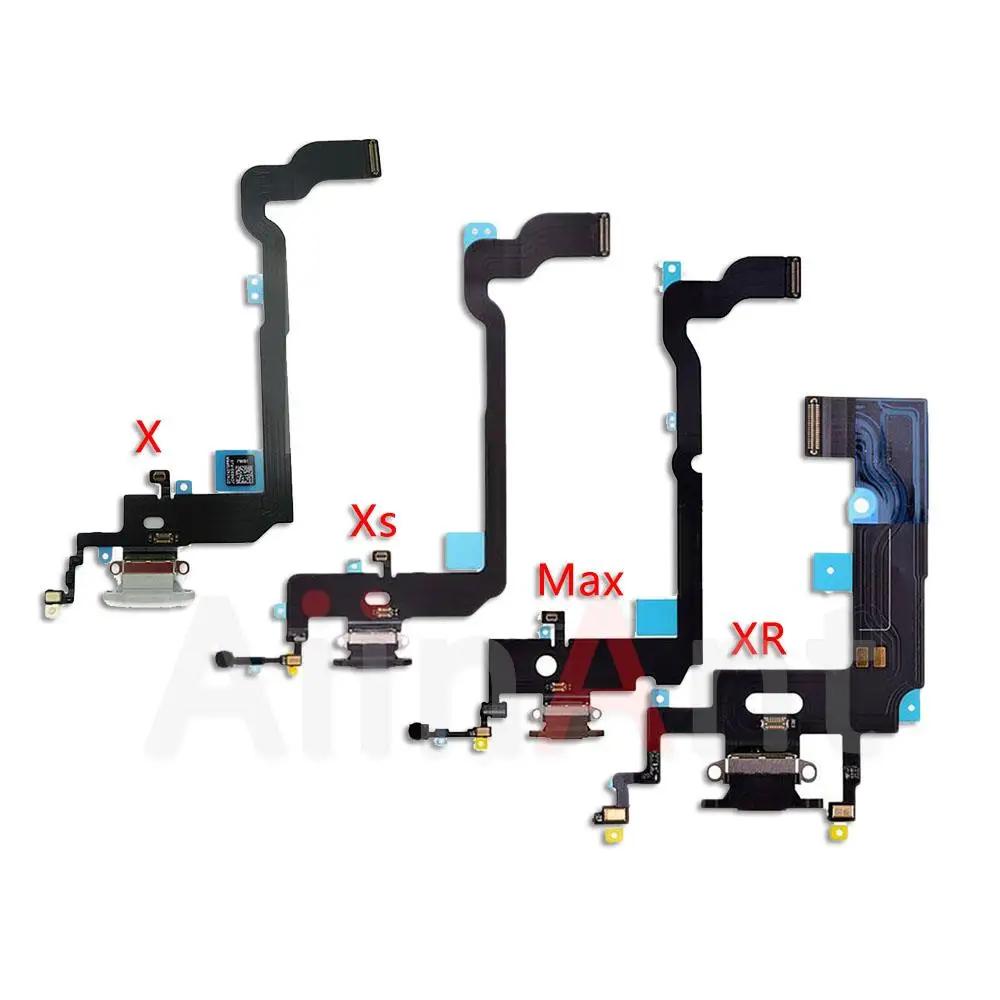 AiinAnt Dock USB Mic Board Charger Connector Fast Charging Port Flex Cable For iPhone X Xr Xs Max 7 8 Plus