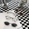 Decorative Rhinestone Oval Sunglasses Women's Vintage Designer Sun Glasses Metal Frame Women Fashion Eyewear Gafas De Sol
