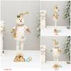 Festival Christmas Snowman Telescopic Doll Gilding Merry Christmas Decoration  Xmas Decor