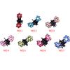 12pcs Little Girl Flower Rhinestone Hair Clamps Women Girls Hair Accessory Grips Hairclips