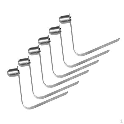 6 pezzi 8mm acciaio inossidabile clip a molla per tenda da campeggio tenda palo bottone a pressione