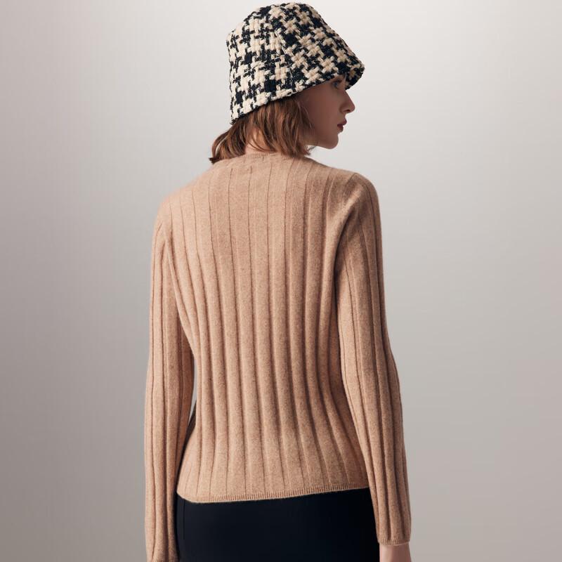 Paro Women's Textured Rib Jacquard Pure Cashmere Sweater