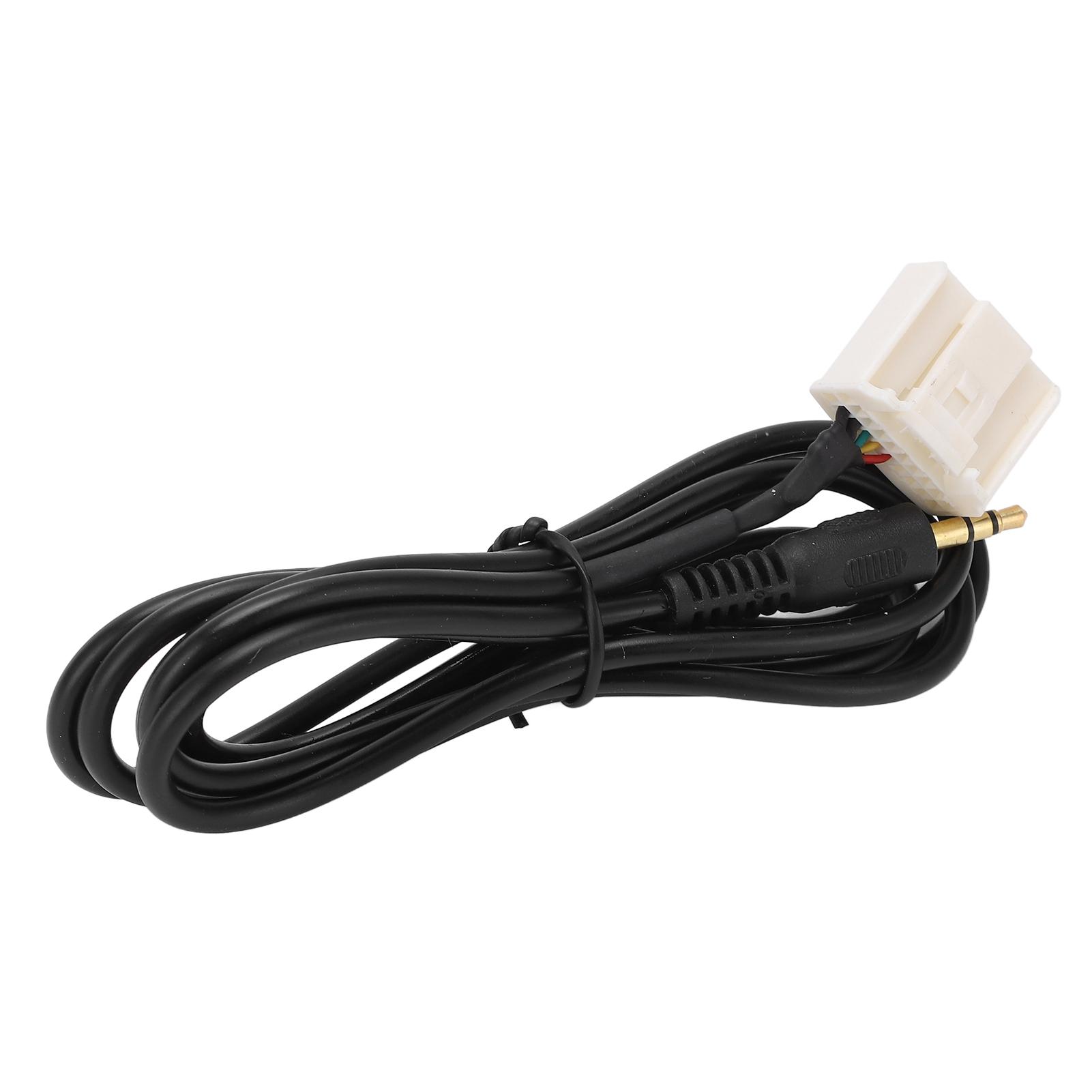 

Адаптер аудиовхода AUX длиной 1 м, черный, 3,5 мм, для замены музыкального плеера Camry Corolla RAV4 Tacoma