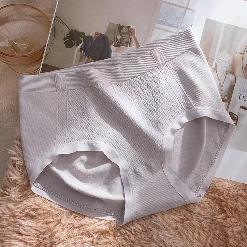 

Дівчачі Весняно-Осінні Бавовняні Трусики з Антибактеріальною Прокладкою Без Сліду на Талії, Дихаючі One Size сірий/фіолетовий