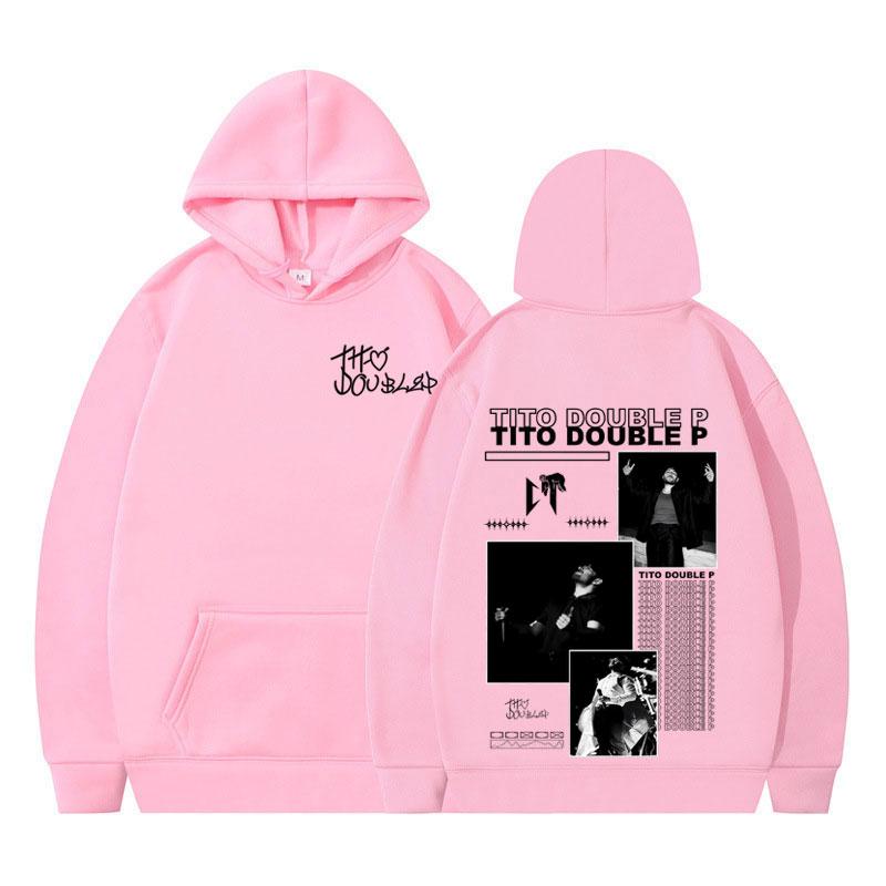 Tito Doble P Album Merch 2025 Hoodie Men Women Autumn Winter Hip-hop Sportswear Long-sleeved Oversized Loose Pullover Streetwear