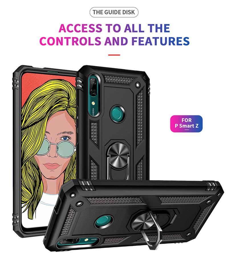 Magnetic Ring Case For Huawei P Smart Z Y9 Prime  P20 P30 P40 Pro Mate 20 30 Nova 5T 6SE 7i Honor 10 Lite 9X Y9S Armor Cover