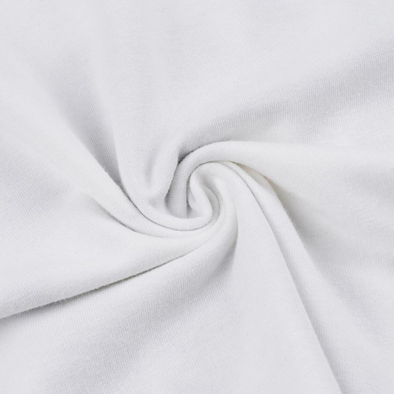 WTEMPO Brand Fashion English Letter Printing Slim Short Sleeve Top Women's Black and White Contrast Color Exposed Umbilical Super Short T-shirt