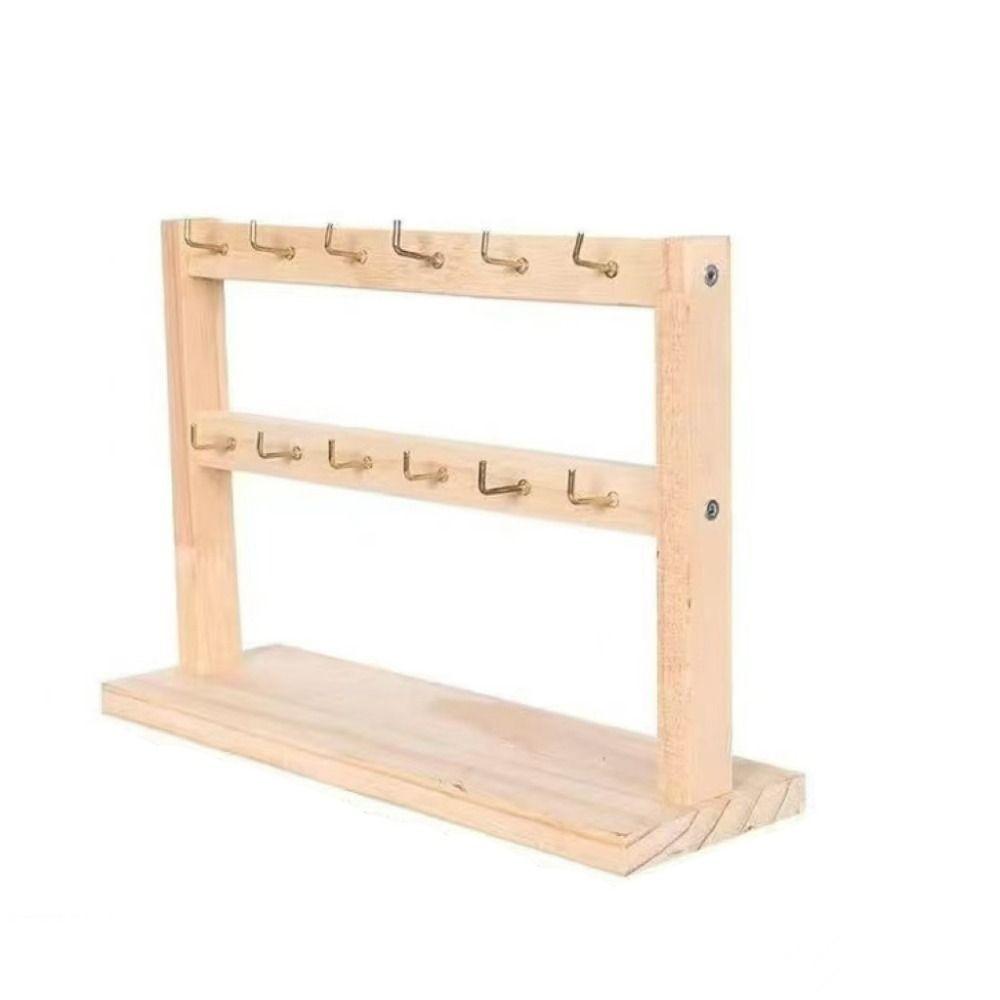 Stable Structure Jewelry Storage Rack with Hook Bracelet Necklace Organizer  Earrings Organization