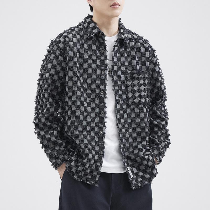 Разорванная синяя японская рубашка Tooling — фото 5