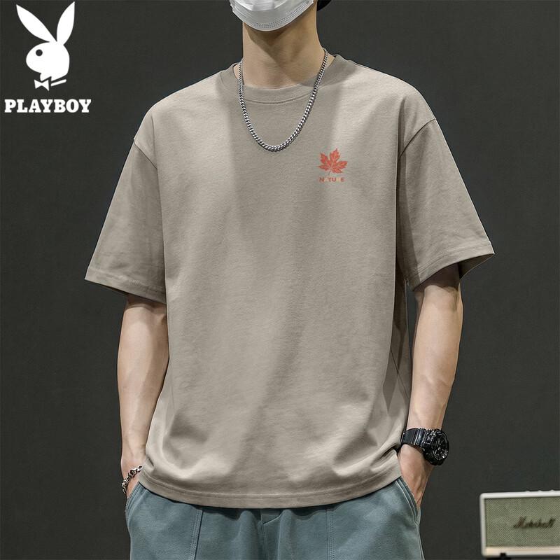 Playboy Men s Pure Cotton Crew Neck T-Shirt 2XL