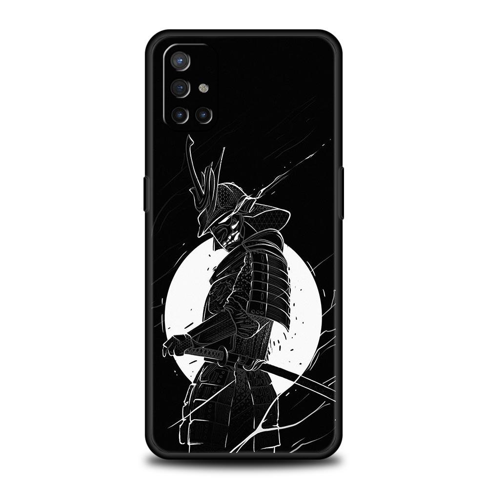Painting Japan Samurai Art Phone Case For OnePlus 12R 9R 12 11 10 Pro 9 8 7 7T 8T 10T 9RT Nord 2T N10 N200 CE 2 5G Black Cover