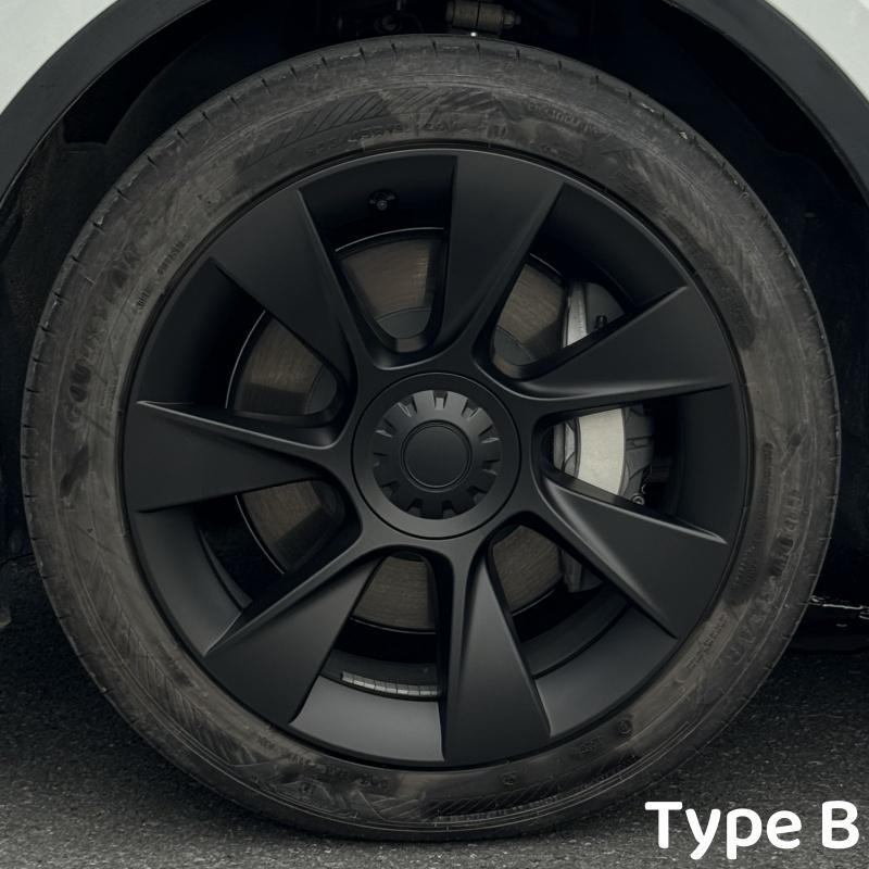 4PCS Wheel Caps for Tesla Model Y 2018-2024 Automobile Replacement 19 Inch Hubcap Performance Hub Cap Full Rim Cover Accessories