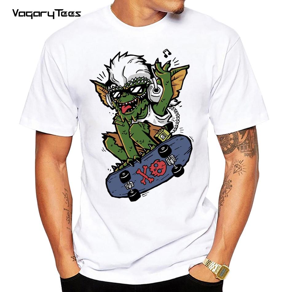 

Fashion Hip hop Graphic Tumblr Gremlin Print T Shirt 2021 Summer Women Men Short Sleeve Casual Matching Clothes S
